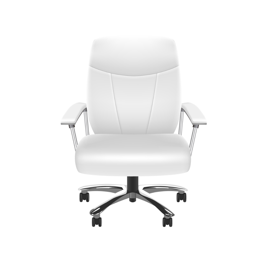 Cadeira para Escritório Branca | Sofisticação e Design Moderno